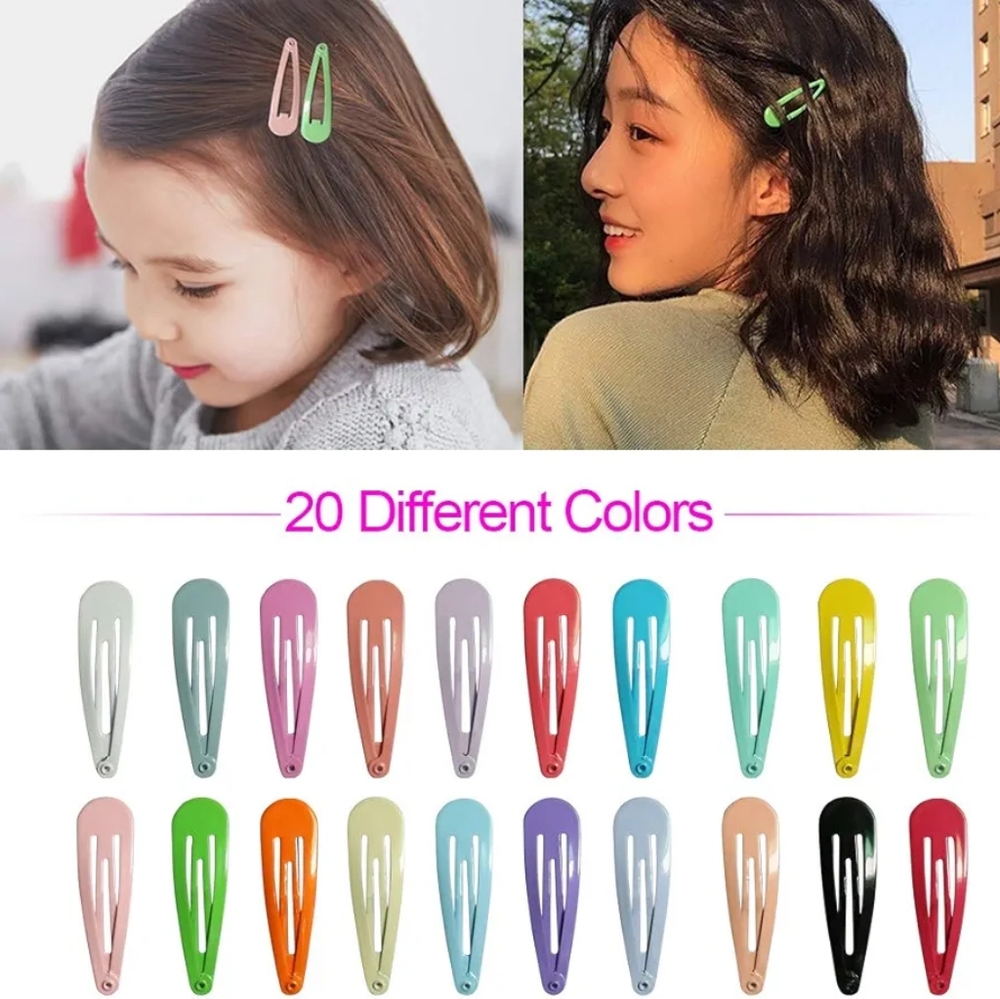 Colorful Hair Clip Set - 80 Pieces - Picture 3 of 7